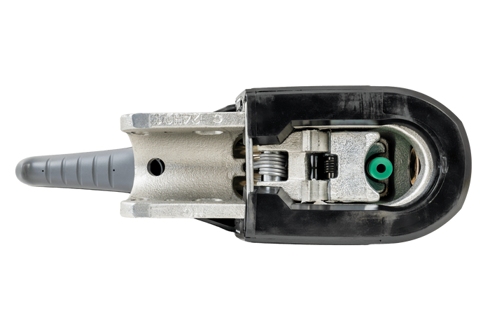 Attelage à boule KNOTT KS30 avec stabilisateur pour remorque de 3000kg avec timon tubulaire de 50mm
