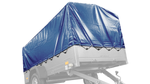 Bâche haute bleue pour le modèle Garden Trailer 264 KIPP