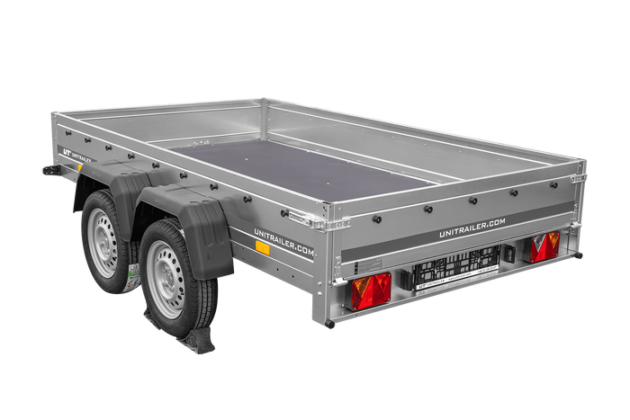 Remorque à deux essieux 264x150 UNITRAILER GARDEN 265/2 KIPP