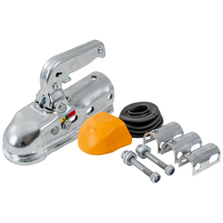 Attelage à boule STEELPRESS BC-3000.1D-00-00+Z3 pour remorque de 3 000 kg avec timon tubulaire de 35 à 50 mm