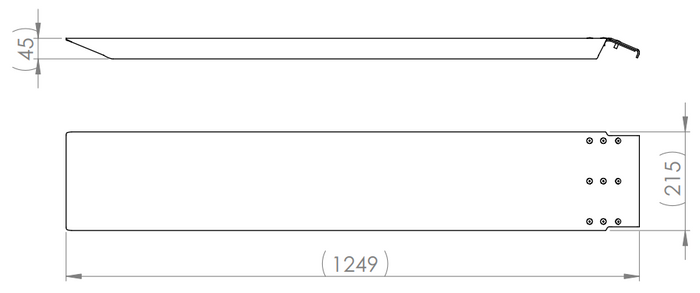 Rampes aluminium Unitrailer pour remorque dépanneuse 125 cm 400kg kit de 2