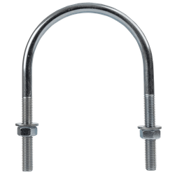 Étrier rond M12 avec écrous et rondelles 115/175