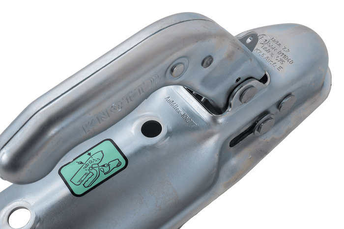 Attelage à boule KNOTT K7.5-E pour remorque de 750 kg avec timon tubulaire de 70 mm