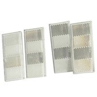 Lot: catadioptres autocollants blancs pour remorques
