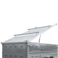Capot de remorque UNITRAILER GARDEN TRAILER 264 KIPP avec cylindres / serrure à clé
