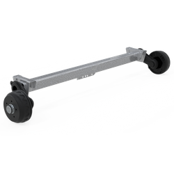 Essieu freiné KNOTT VGB13M pour remorque / dépanneuse 1350kg 900mm 1350mm 5x112