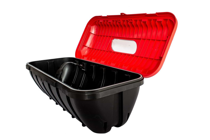 Boîte, caisse extincteur 6kg DAKEN 82500 STRIKE 600x287x220mm rouge