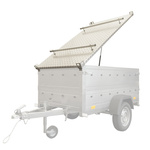 Capot de remorque UNITRAILER GARDEN TRAILER 200 KIPP avec cylindres / serrure à clé