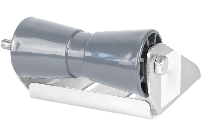 Rouleau de quille inférieur gris avec montage RKZ/P