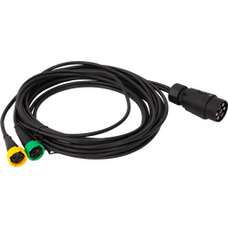 Installation électrique MANTES, faisceau remorque 5m, prise 7PIN, 2x baïonnettes 5PIN