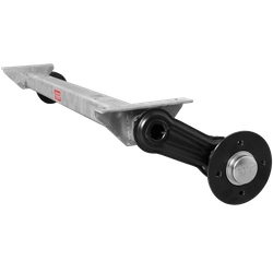 Essieu non freiné KNOTT VG7-L pour remorque 750kg 1130mm 1430mm 4x100