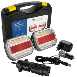 Feux arrière LED TT TECHNOLOGY TT.12018B-CAN, 4 fonctions gauche + droit, sans fil, magnétique