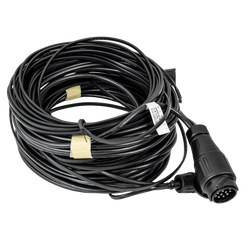 Installation électrique MANTES, faisceau remorque, 12 m, prise 13 broches, 2x baïonnettes 8 broches