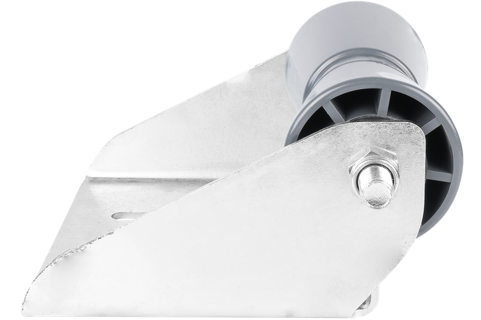 Rouleau de quille inférieur gris avec montage RKZ/P