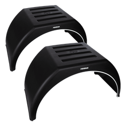 Jeu de deux garde-boue jumelés pour remorque 14-16" DOMAR DK3115 passages de roues plats 915/450mm