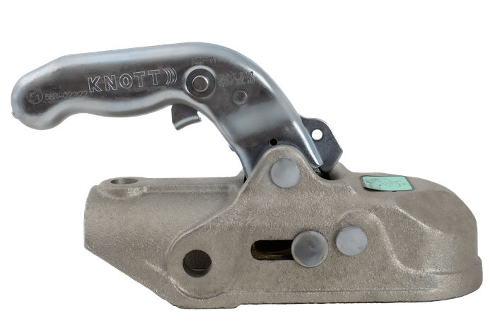 Attelage à boule KNOTT K27-A pour remorque 2700kg avec timon tubulaire de 50mm, fonte 