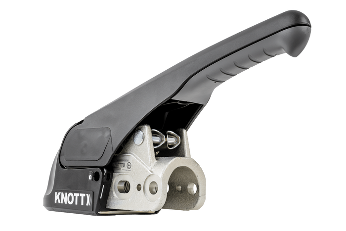 Attelage à boule KNOTT KS30 avec stabilisateur pour remorque de 3000kg avec timon tubulaire de 50mm