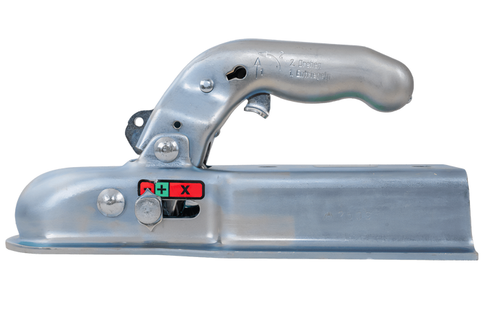 Attelage à boule KNOTT KQ14-C pour remorque de 1400 kg avec timon carré de 70 mm