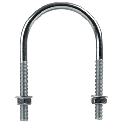 Boulon en U rond M8 avec écrous et rondelles 61/110