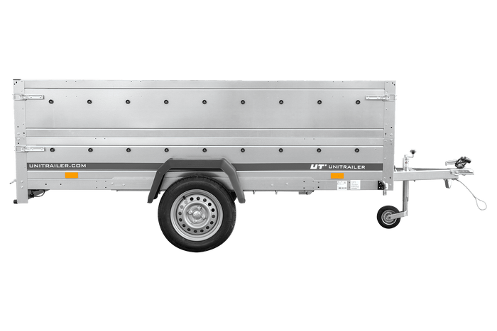Remorque voiture 264x150 UNITRAILER GARDEN 265 KIPP avec ridelles supplémentaires