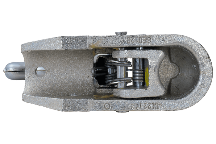 Attelage à boule KNOTT K27-B pour remorque de 2 700 kg avec timon tubulaire de 45 mm, en fonte