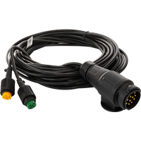 Installation électrique MANTES faisceau remorque 7 m, prise 13 broches, 2x baïonnettes 5 broches