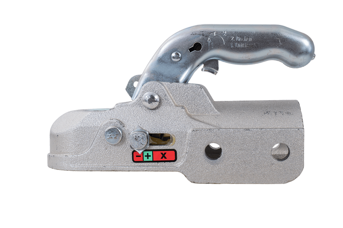 Attelage à boule KNOTT K35-C pour remorque de 3 500 kg avec timon tubulaire de 60 mm, en fonte