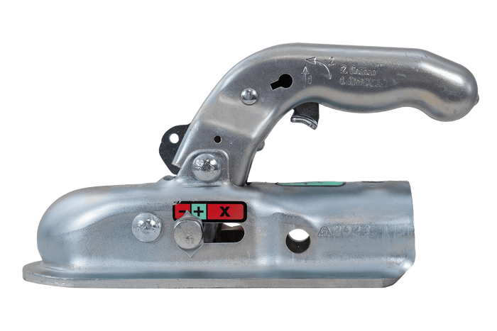 Attelage à boule KNOTT K20-B pour remorque de 2 000 kg avec timon tubulaire de 45 mm, en fonte 