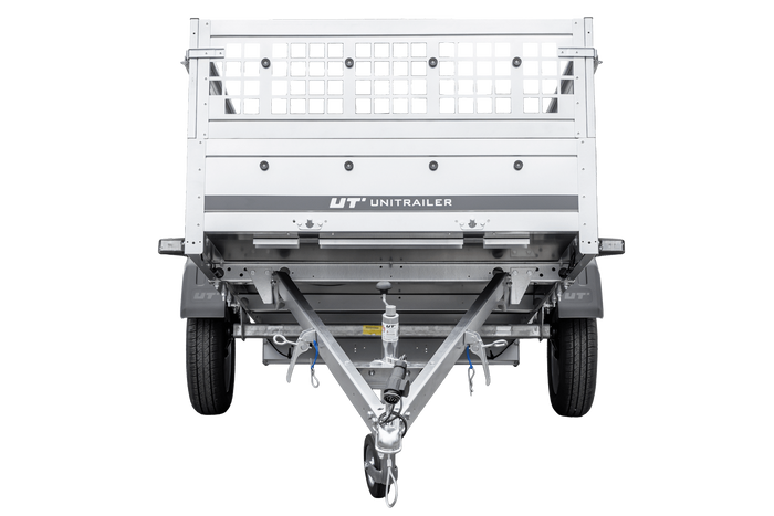 Remorque à un essieu 264x125 UNITRAILER GARDEN 264 KIPP avec ridelles grillagées