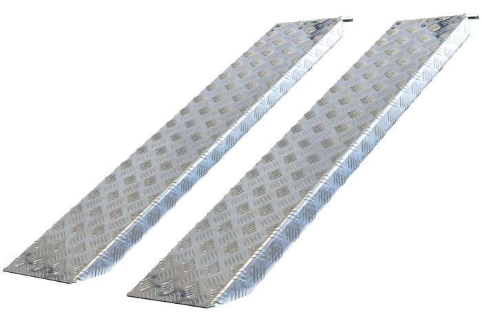 Rampes aluminium Unitrailer pour remorque dépanneuse 125 cm 400kg kit de 2