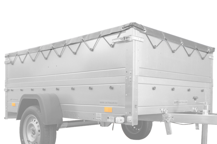 Arceau de remorque H-0 avec bâche plate grise GARDEN TRAILER 200 KIPP