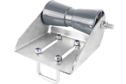 Rouleau de quille inférieur gris avec montage RKZ/P