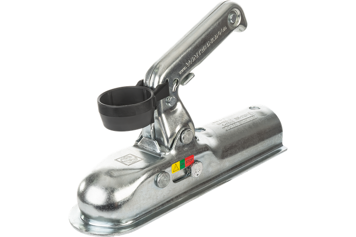 Attelage à boule WINTERHOFF WW8-A pour remorque 800kg avec timon tubulaire de 50mm