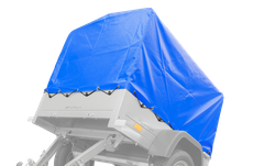 Bâche haute bleue pour la remorques 150x106 cm Garden Trailer 150 KIPP