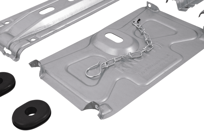 Support de roue de secours KNOTT pour caravane 1200-1500 mm