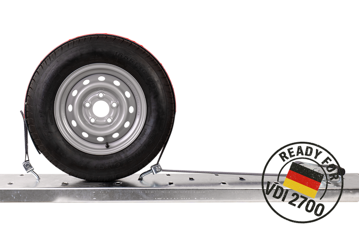 Sangle de transport, d'arrimage pour dépanneuse HEFFA CARLINE 130, pour roues 2,8 m/50 mm/5 t VDI 2700