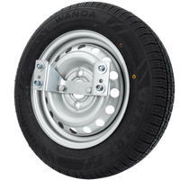 Roue de secours pour remorque avec support PNEU WANDA 155/70 R13 79N JANTE REMORQUE TOP 4Jx13"H2 4x100 ET:30