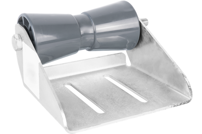 Rouleau de quille inférieur gris avec montage RKZ/P