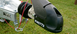 Attelage à boule KNOTT KS30 avec stabilisateur pour remorque de 3000kg avec timon tubulaire de 35-50mm