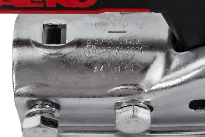 Attelage à boule AL-KO AK161 pour remorque de 1600kg avec timon tubulaire de 50mm