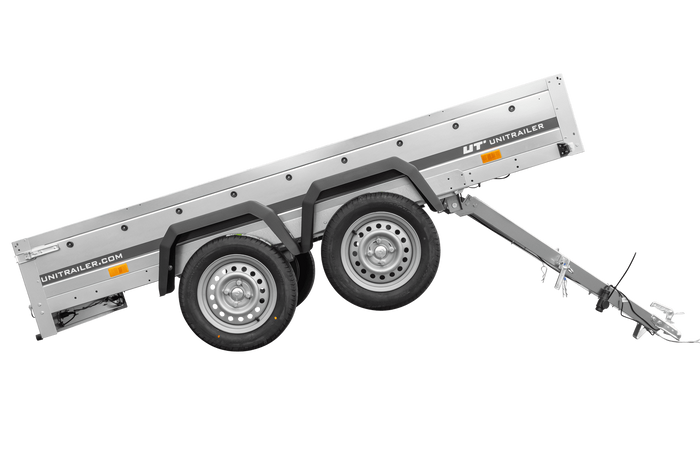 Remorque à deux essieux 264x150 UNITRAILER GARDEN 265/2 KIPP