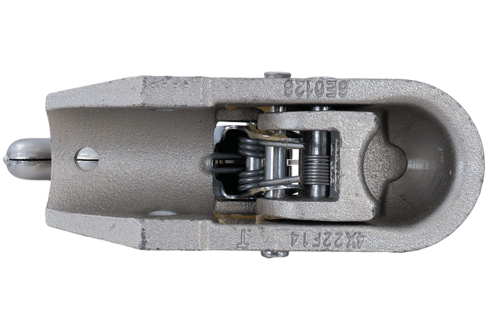 Attelage à boule KNOTT K35-A pour remorque de 3 500 kg avec timon tubulaire de 50 mm, en fonte