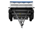 UNITRAILER 264/2 KIPP AVEC ROUE JOCKEY, TIGES DE SUPPORT ET BÂCHE PLATE BLEUE 