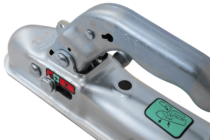 Attelage à boule KNOTT K7.5-C pour remorque de 750 kg avec timon tubulaire de 50 mm