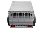 Petite remorque à vendre - Garden Trailer 150 KIPP [avec bâche plate grise, roue jockey]