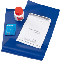 Kit de réparation de bâche MANTES Eco Bleu 500 g/m2