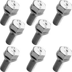 Kit de 8 boulons coniques avec collier pour essieu non freiné jusqu'à 750 kg