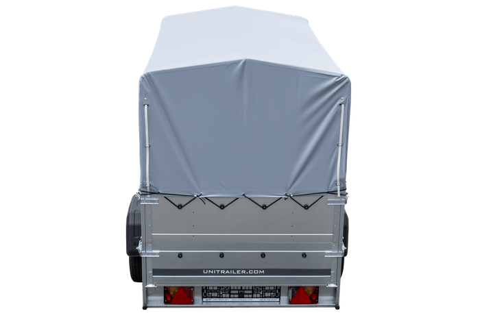 Remorque haute avec rehausses de ridelles et bâche haute - 2,30 x 1,25 m - Garden Trailer 230 KIPP