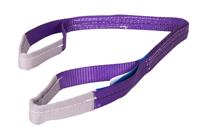 Élingue, sangle de levage HEFFA 1 m/30 mm/1 t avec boucles