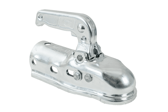 Attelage à boule STEELPRESS BC-3000.1D-00-00+Z2 pour remorque de 3 000 kg avec timon tubulaire de 35 à 50 mm